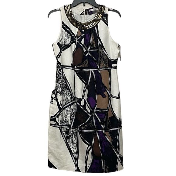 Peter Nygard Linen Blend Dress Size 8 NWT - Picture 1 of 10